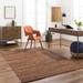 Aneko 5' x 7'6" Modern Terracotta/Chocolate Brown/Dark Brown/Straw/Tan/Rust/Brown/Medium Brown/Dark Red Area Rug - Hauteloom