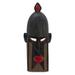 Bungalow Rose Handmade Dogon Tribe Ii African Wood Mask in Black/Brown/Red | 18 H x 7.75 W x 4.3 D in | Wayfair DA440447C27449A0B3027C8F50DADC1B