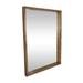 Latitude Run® Cole & Grey Mango Wood Simplistic Wall Mirror w/ Deep Set Frame Metal in Brown | 48 H x 35.7 W x 2.5 D in | Wayfair