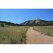 Ebern Designs The Flatirons Trail - Wrapped Canvas Photograph Canvas in Blue/Brown/Green | 8 H x 12 W x 1.25 D in | Wayfair