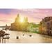 Ebern Designs Santa Maria Della Salute by Johnkellerman - Wrapped Canvas Photograph Metal in Green/Pink | 32 H x 48 W x 1.25 D in | Wayfair