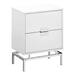 Accent, End, Night stand, Side Table, 2 Drawers, 24" H, White