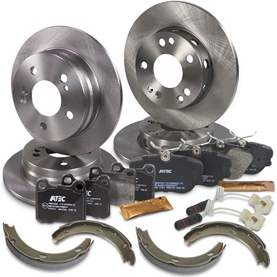 Atec Bremsscheiben + Bremsbeläge Vorne + Hinten [Hersteller-Nr. 40581008] für Mercedes-Benz Image