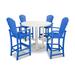 POLYWOOD Palm Coast 5-Piece Round Farmhouse Bar Set