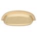 2-1/2 Inch Center to Center Classic Champagne Gold Bin Pull Cabinet Hardware Cup Handle - 4081-CHPG