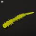 20 Pcs 4.5cm Fishing Soft Lure Larva Worm Bait Three Tailed Spiral Slug Bait