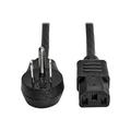 Tripp Lite Model P007-003-15D 3 ft. Desktop Computer Power Cord Right-Angle 5-15P to C13 - Heavy Duty 15A 125V 14 AWG 3 ft. Black