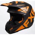 FXR Torque Team Casco per motoslitta, nero-arancione, dimensione XS