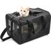 Vivifying Cat Carriers Dog Carrier Pet Carrier for Small Medium Cats Dogs Puppies up to 17 Lbs TSA Airline Approved Small Dog Carrier Soft Sided Collapsible Travel Puppy Carrier - Black