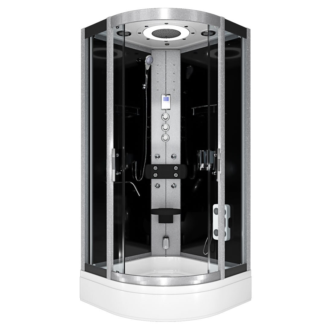 AcquaVapore Komplettdusche Duschkabine Fertigdusche Dusche D58-53T1 90x90 cm ohne 2K Scheiben Versiegelung Image