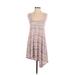 Ella Moss Casual Dress: Ivory Stripes Dresses - Women's Size Small