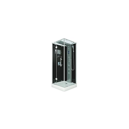 Dampfdusche Duschtempel Sauna Dusche Duschkabine D38-13L3-EC 90×90 cm mit 2K Scheiben Versiegelung