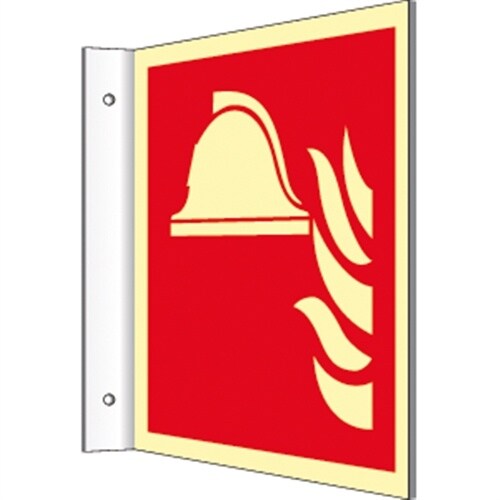 Fahnenschild Mittel und Geräte... ISO 7010, Kunststoff, nachl.,160-mcd,200x200mm Image