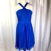 J. Crew Dresses | J. Crew Royal Blue Silk Halter Dress 10 | Color: Blue | Size: 10