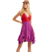 Free People Dresses | Free People Adella Lace Slip Dress In Lipstick Size Xs | Color: Purple/Red | Size: Xs