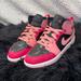 Nike Shoes | Kids 2y Nike Kids Air Jordan 1 Retro High Og Gs Basketball Shoe | Color: Black/Pink | Size: 2g