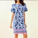 Lilly Pulitzer Dresses | Beautiful Blue And White Lilly Pulitzer Nwt Dianna Dress. | Color: Blue/White | Size: L