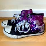 Converse Shoes | Kids Unicorn High Top Converse Size 2 | Color: Black/Purple | Size: 2bb