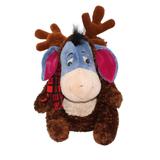 Disney Toys | Disney Store Holiday Exclusive Eeyore Plush Reindeer Antlers Red Scarf Retired | Color: Blue/Brown | Size: Measurement In Listing