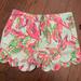Lilly Pulitzer Shorts | Lilly Pulitzer Buttercup Shorts Size 0 | Color: Green/Pink | Size: 0