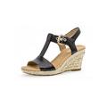 Gabor Women Sandals, Ladies Wedge Sandals,Wedge Sandals,Wedge Heel,Summer Shoe,Comfortable,high,Black (Schwarz),37 EU / 4 UK