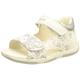 Geox Baby Girls Sandal Tapuz Baby Girl First Steps, White Silver, 7 UK Child