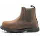MAXSTEEL MENS SLIP ON CHELSEA DEALER SAFETY BOOTS WORK GOODYEAR WELTED BOOTS SHOES STEEL TOE CAP SIZE (BROWN, uk_footwear_size_system, adult, men, numeric, medium, numeric_10) MS22C CRAZY