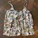 American Eagle Outfitters Tops | American Eagle Outfitters Sage Green Floral Tank S | Color: Green/Purple | Size: S