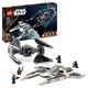 LEGO Star Wars Mandalorian Fang Fighter vs. TIE Interceptor, Starfighter Building Toy Set for Kids with 3 Minifigures, Droid Figure and Darksaber, Collectible Gift Idea 75348
