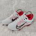 Nike Shoes | Nike Hyperdiamond 4 Elite Softball Cleats Red White Womens Size 7.5 Us | Color: Red/White | Size: 7.5