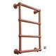 Myhomeware 500x700mm Modern Designer Victorian Electric Thermostatic Towel Rail Radiator For UK Bathroom (Manual Electric Element, Copper Look)