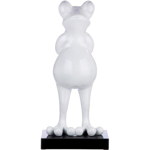 "Tierfigur CASABLANCA BY GILDE ""Skulptur Frosch weiß"" Dekofiguren Gr. B/H/T: 32 cm x 68 cm x 30 cm, weiß Tierfiguren"