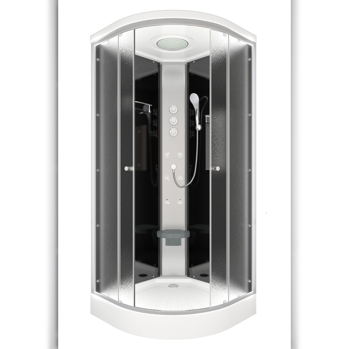 AcquaVapore Duschkabine Fertigdusche Dusche Komplettkabine D10-23M1 100x100 cm ohne 2K Scheiben Versiegelung Image