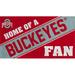 Evergreen Enterprises, Inc 28 in. x 16 in. Ohio State Buckeyes Indoor/Outdoor Doormat Plastic/Rubber | 28 H x 16 W x 0.6 D in | Wayfair 41LM973FC