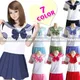 Uniforme scolaire de style japonais pour filles ensemble chemise de marin JK + jupe plissée