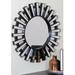Northlight Seasonal 25.5" Sunburst Round Wall Mirror Plastic in Black | 25.5 H x 25.5 W x 1 D in | Wayfair NORTHLIGHT YW00881