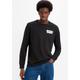 Langarmshirt LEVI'S "RELAXED LS GRAPHIC TEE" Gr. XL, schwarz (black) Herren Shirts Langarm