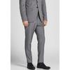 Anzughose JACK & JONES "JPRFRANCO TROUSER NOOS", Herren, Gr. 54, N-Gr, grau (light grau melange), Web, Obermaterial: 78% Polyester, 17% Viskose, 4% Elasthan, 1% sonstige Fasern, meliert, modisch, slim fit, Hosen