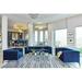 Coaster Furniture Chalet Blue 3-piece Tuxedo Arm Living Room Set