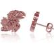 Dayna Designs Kansas Jayhawks Rose Gold Post Earrings