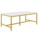 Mercer41 Leontin Rectangular Conference Table Wood/Metal in Yellow | 29.5 H x 63 W x 31.5 D in | Wayfair BFFAF952237A4A49BB9A6AEB16178F28
