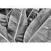 Bay Isle Home™ Banana Palm Leaf - Wrapped Canvas Photograph Canvas in Black/Gray/White | 12 H x 18 W x 1.25 D in | Wayfair