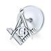 Bling Jewelry Freemasons Masonic Compass Lapel Pin Apprentice Square Sterling Silver