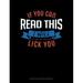 If You Can Read This I Will Lick You: Composition Notebook: Wide Ruled (Paperback)
