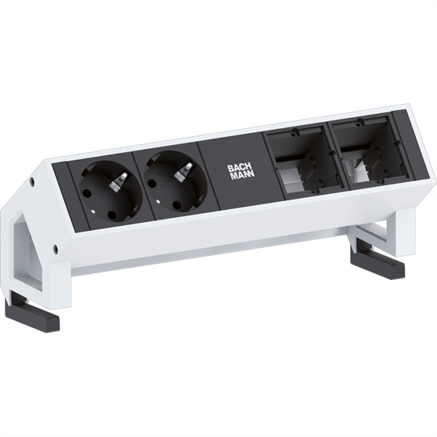 BACHMANN DESK2 2x Schutzkontakt 2x ABD GST18 Inox Image