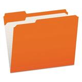 Pendaflex Double-Ply Reinforced Top Tab Colored File Folders 1/3-Cut Tabs Letter Size Orange 100/Box (R15213ORA)