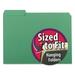 Smead Interior File Folders 1/3-Cut Tabs Letter Size Green 100/Box (10247)