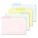 Pendaflex Pastel Colored File Folders 1/3-Cut Tabs Letter Size Assorted 100/Box (C2113PASR)