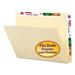 Smead Heavyweight Manila End Tab Conversion File Folders Straight Tab Letter Size 100/Box (24190)