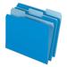 Pendaflex Interior File Folders 1/3-Cut Tabs Letter Size Blue 100/Box (421013BLU)